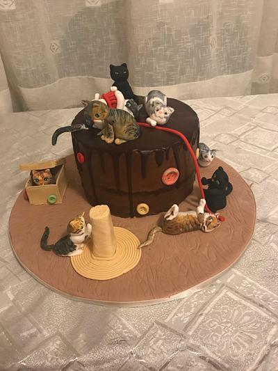 Playing cats - Cake by RositaSweetPlace
