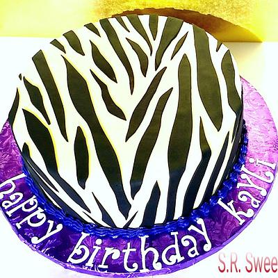 Zebra - Cake by SRsweets