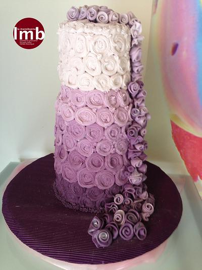 Tricolor Wedding Cake - Cake by LA MANOBUENA