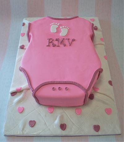Baby Onesies - Cake by Anchored in Cake