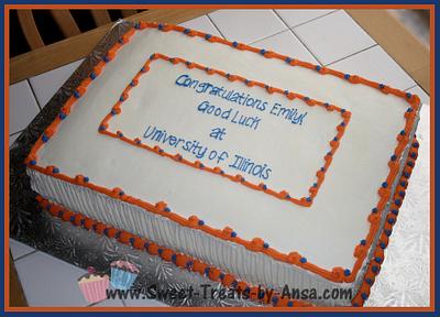 Graduation Cake University of Illinois - Cake by Ansa
