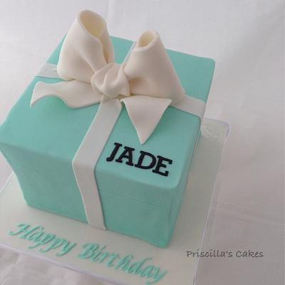 Tiffany inspired birthday cake - Cake by Priscilla's Cakes