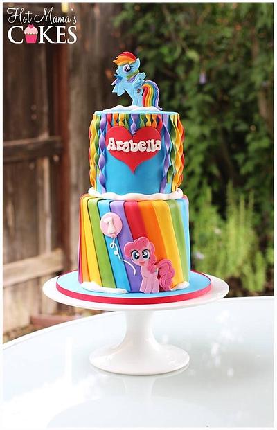Rainbow dash birthday! - Cake by Hot Mama's Cakes