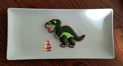 Dino cookie - Cake by Pluympjescake