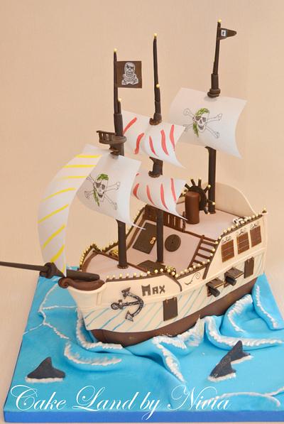 Pirate ship cake - Cake by Nivia