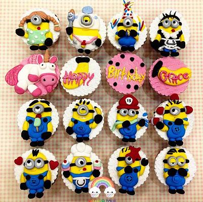 minions - Cake by Bellebelious7