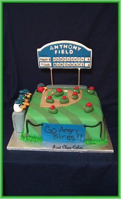 Angry Birds Playing Baseball! - Cake by First Class Cakes