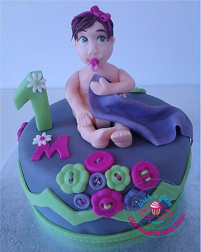 Little M.'s first month - Cake by Sara - WISH A CAKE & Company