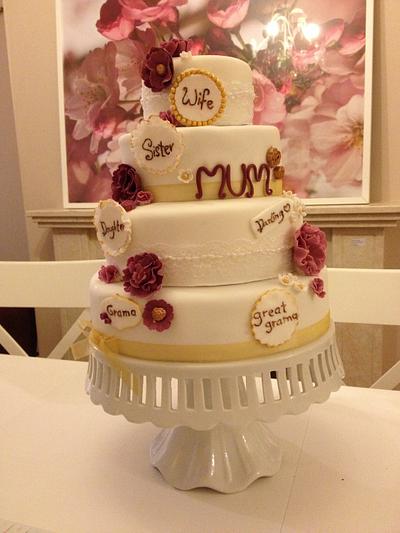 Granny's 90th birthday cake - Cake by Tamaya Cakes Boutique 