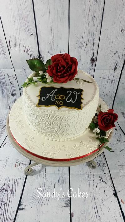 golden Wedding - Cake by Sandy's Cakes - Torten mit Flair