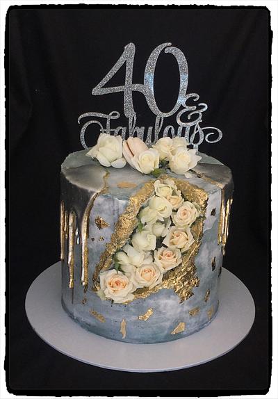 40th cake - Cake by Rhona