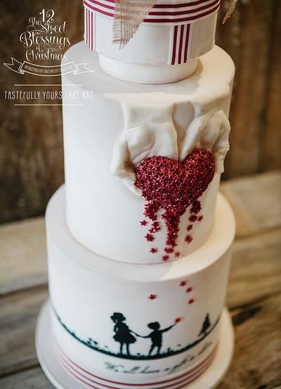 The 'giving' Christmas cake - Cake by Marianne: Tastefully Yours Cake Art 