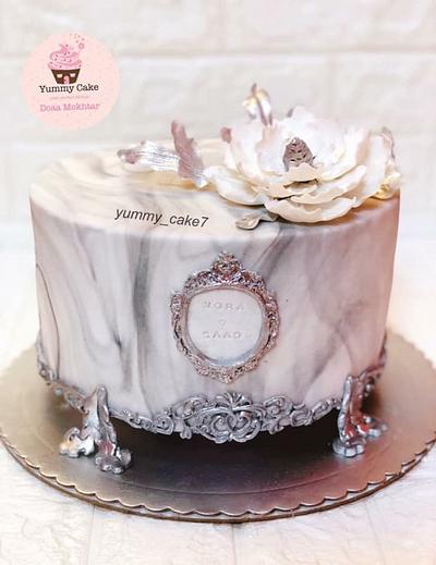 Silver Royal marble cake  - Cake by Doaa Mokhtar