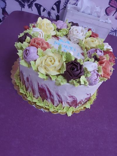 Flower cake - Cake by Alice