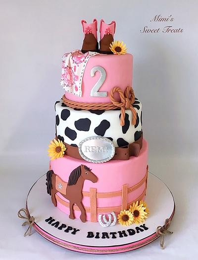 Ride 'em Cowgirl Cake - Cake by MimisSweetTreats