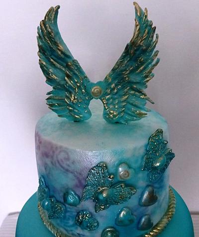 Angel and Butterfly in one. - Cake by Daphne