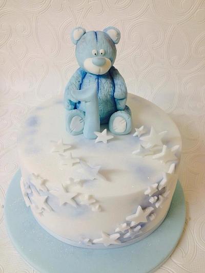 Lil blue bear  - Cake by Missyclairescakes
