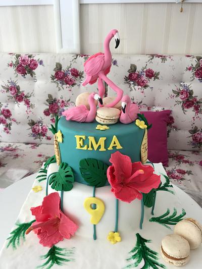 Flamingo cake - Cake by Doroty