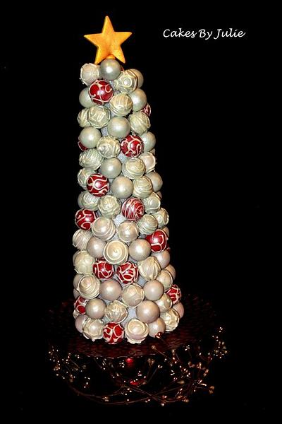 Cake Pop Christmas Tree - Cake by Cakes By Julie