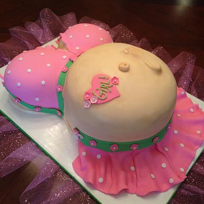 It's a girl! - Cake by Nicky4rn