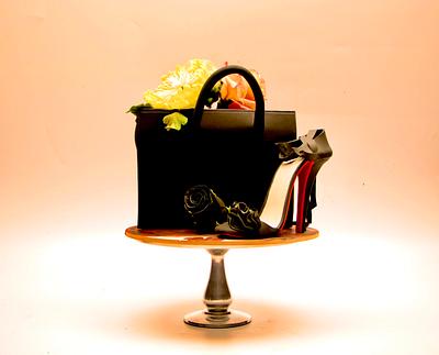 Handbag and a Shoe - Cake by Le RoRo Cakes