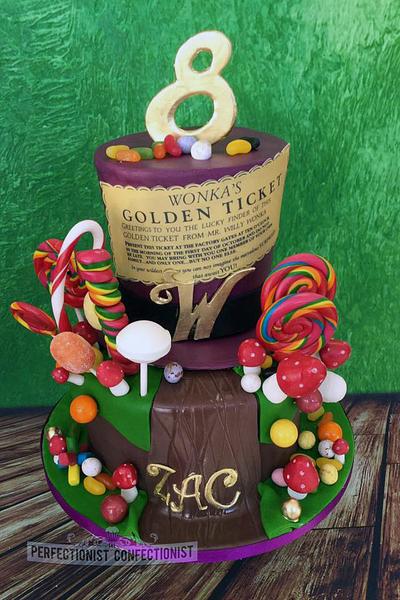 Zac - Willy Wonka Birthday Cake (and cupcakes) - Cake by Niamh Geraghty, Perfectionist Confectionist