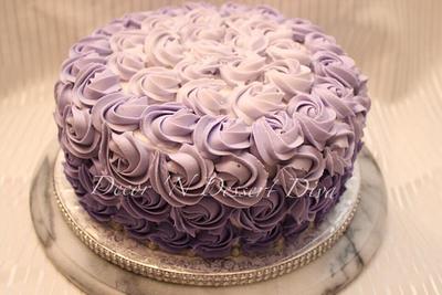 Purple Ombré Cake - Cake by Felien-Decor 'N Dessert Diva