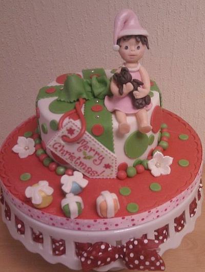 Little girl christmas cake - Cake by thecakeproject