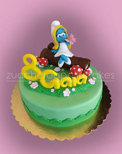 Smurfette - Cake by Sara Luvarà - Zucchero a Palla Cakes