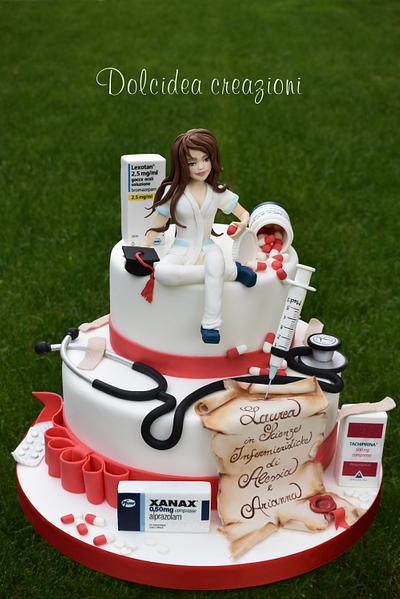 Nurse graduation cake - Cake by Dolcidea creazioni