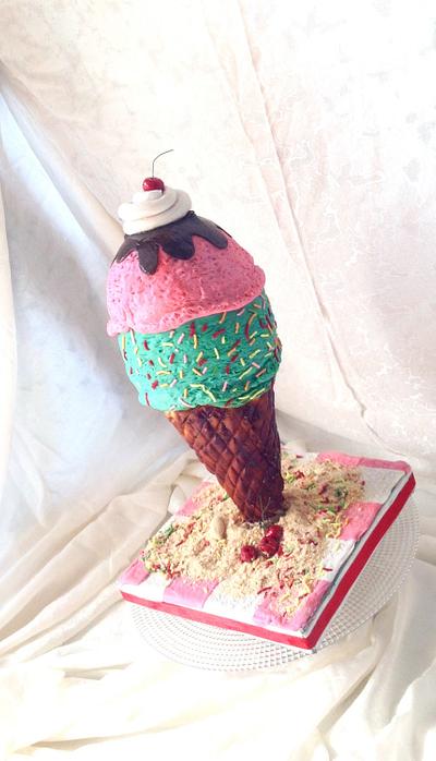 The ice cream cone - Cake by Seema Bagaria
