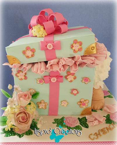 Antique Baby Box - Cake by Willene Clair Venter