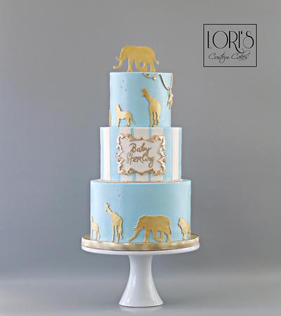 Safari baby shower  - Cake by Lori Mahoney (Lori's Custom Cakes) 