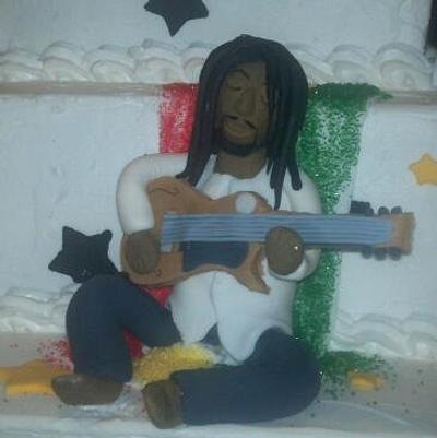 Bob Marley cake topper - Cake by Tracie