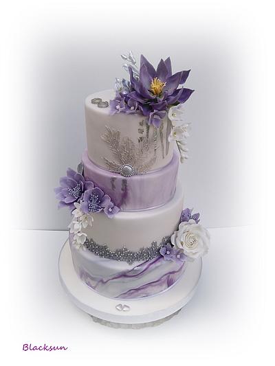 Marbled wedding cake - Cake by Zuzana Kmecova