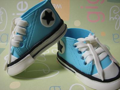 Baby Converse Cake Topper - Cake by Frost it Fancy Cakes