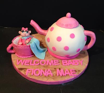 Teapot baby shower - Cake by Sheri Hicks