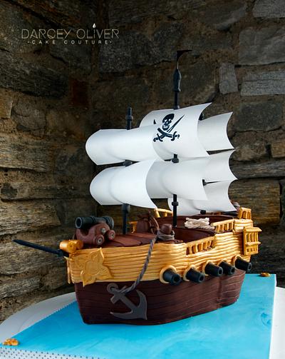 Pirate Ship - Cake by Sugar Street Studios by Zoe Burmester