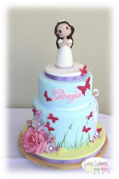 Giorgia's Spring First Communion cake - Cake by Sara Solimes Party solutions