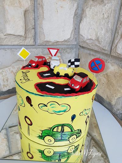 HandBday cars cake  - Cake by TorteMFigure