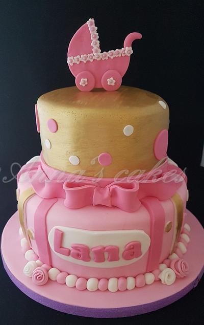 Pink and gold - Cake by Annamaria