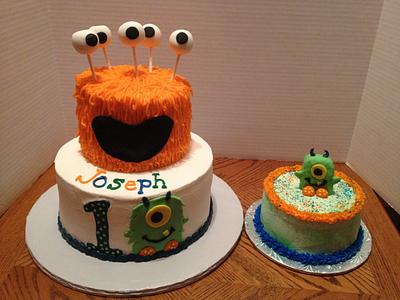 Monster 1st Birthday - Cake by Love is Cake by Gretchen