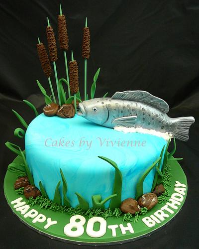 Fish Birthday Cake - Cake by Cakes by Vivienne