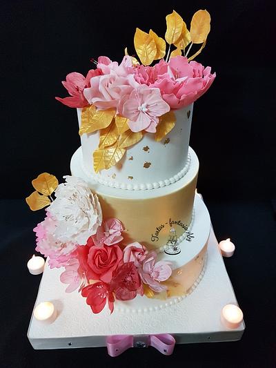 Tarta cumpleaños con decoracion comestible! - Cake by Alichifa