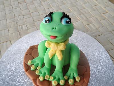 Frog Topper - Cake by Beata Khoo
