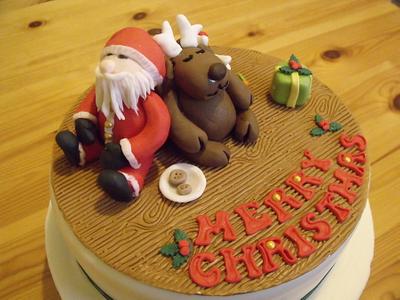 santas time for rest  - Cake by zoe