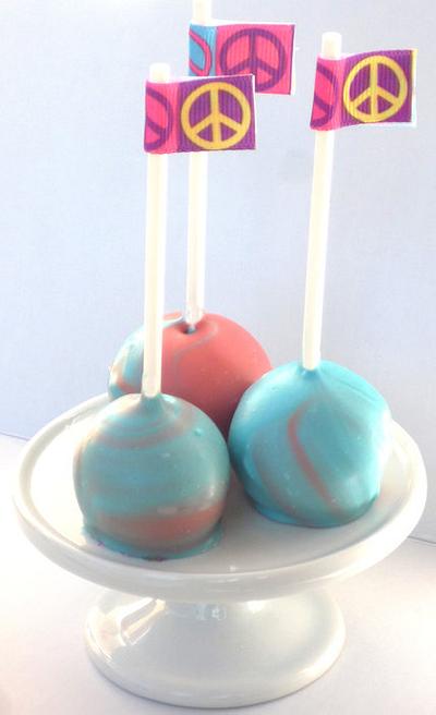Tie Dye cake pops: Inside and out! - Cake by Cakery Creation Liz Huber