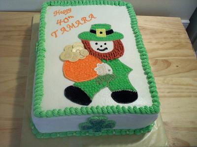 St. Patrick's Day/Leprechaun/Birthday - Cake by Kimberly