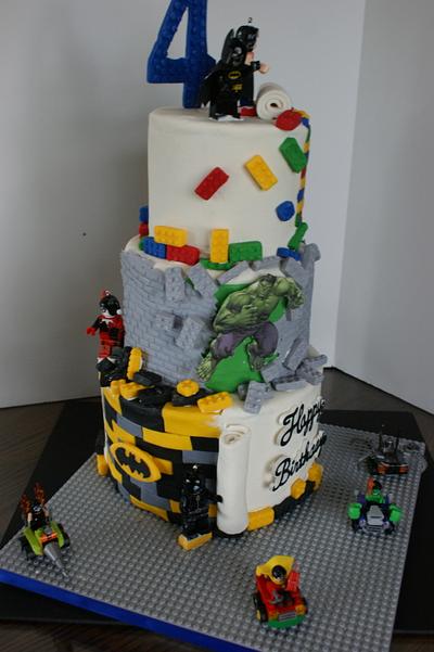 Lego Super Hero Cake - Cake by Margie
