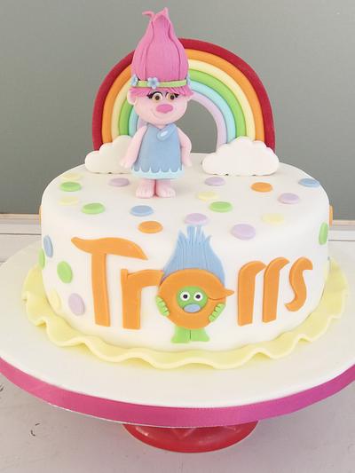 Trolls birthday cake - Cake by Essência do Bolo
